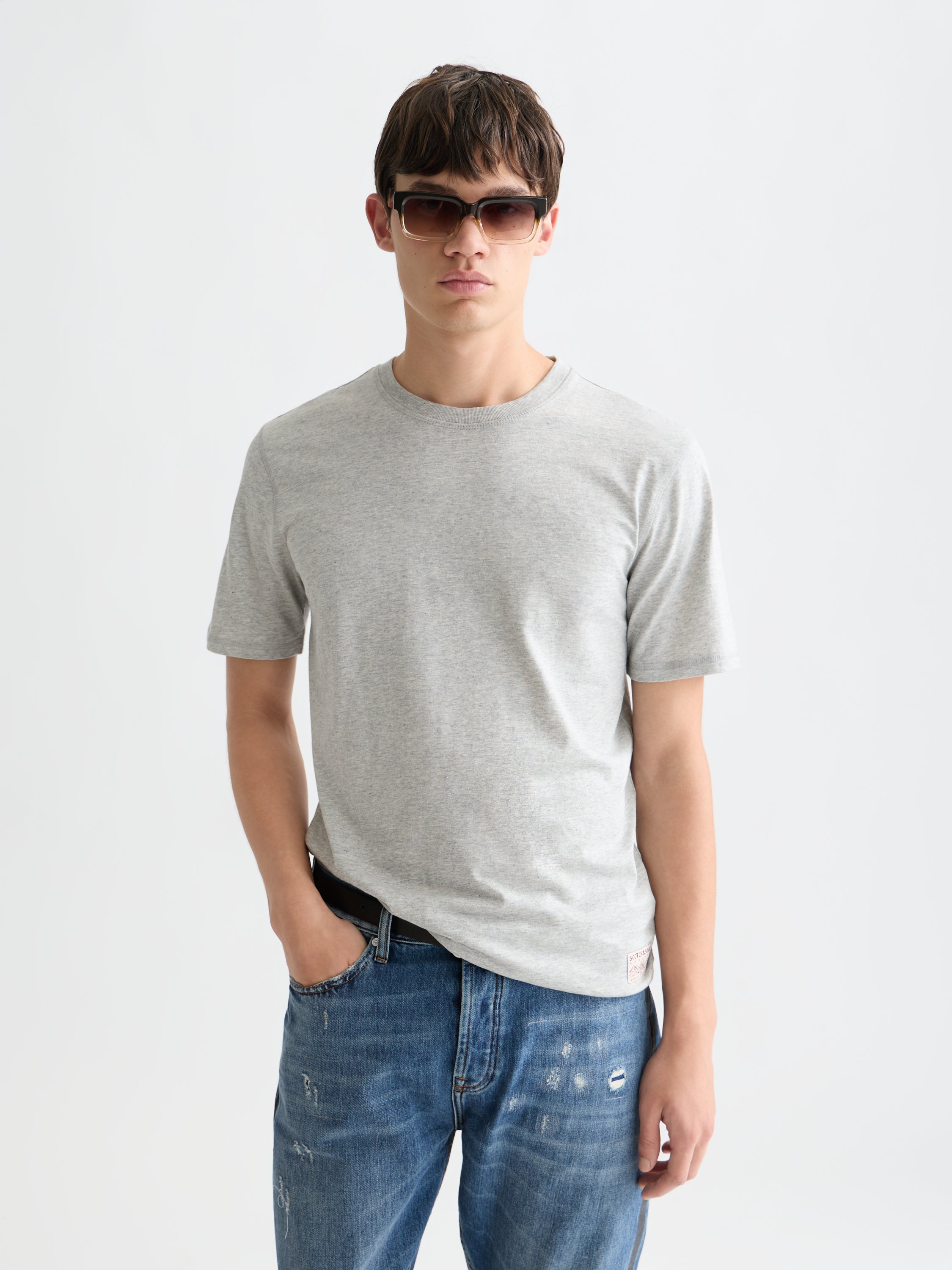 Melange Regular Fit T-Shirt - Grey Heather