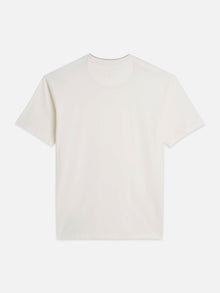 T-shirt coupe décontractée teint en pièce 3 Crosses - Couleur lait de poule