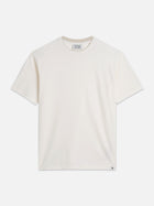 T-shirt coupe décontractée teint en pièce 3 Crosses - Couleur lait de poule