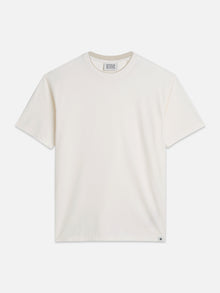 T-shirt coupe décontractée teint en pièce 3 Crosses - Couleur lait de poule