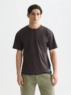 Rawedged Relaxed Fit Garmentdyed T-Shirt - Meteorite