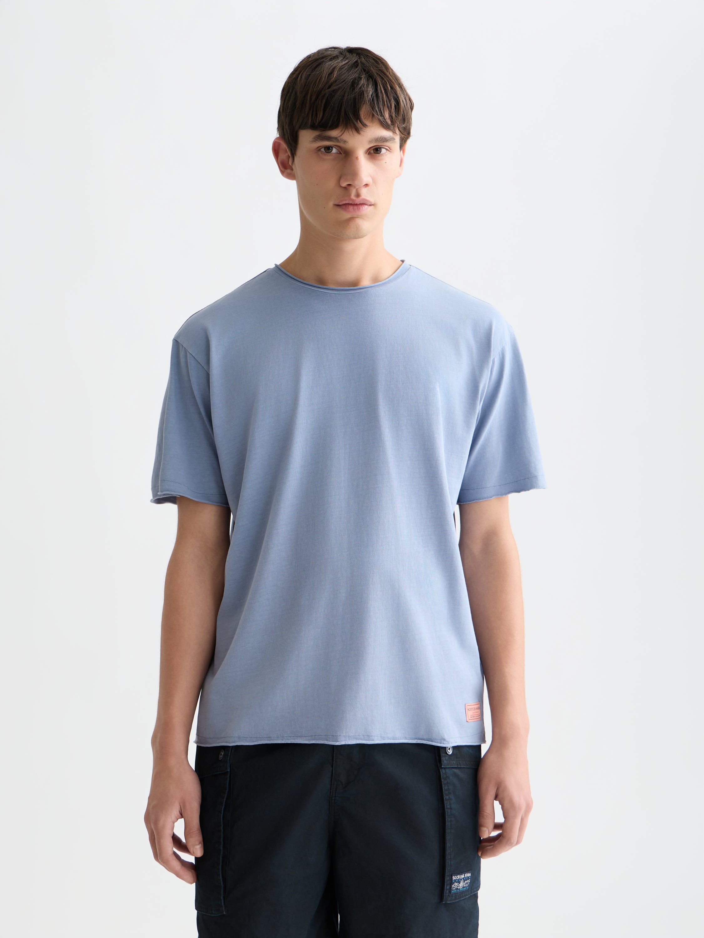 Rawedged Relaxed Fit Garmentdyed T-Shirt - Infinity