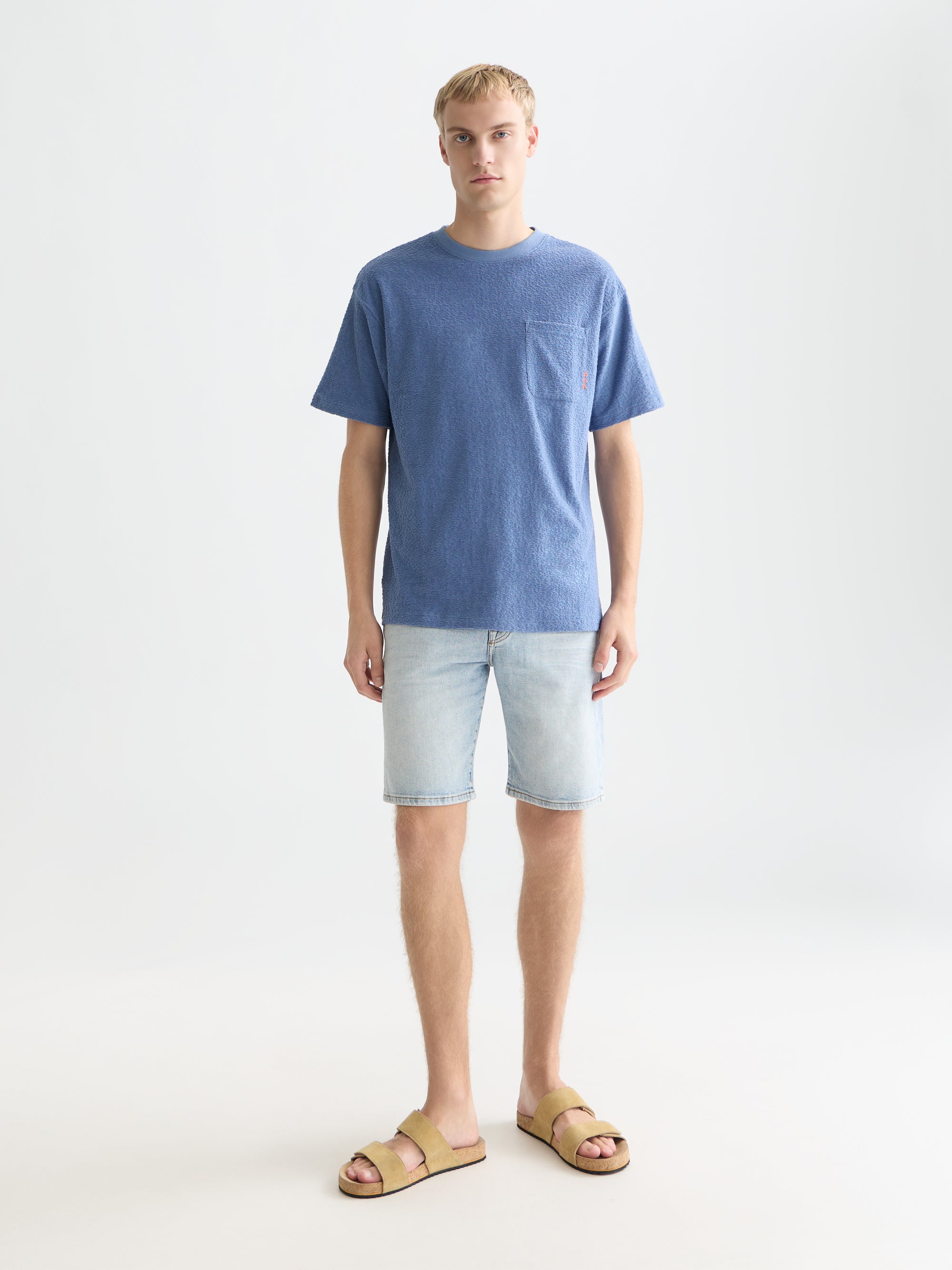 T-shirt coupe décontractée en éponge jacquard - Infinity