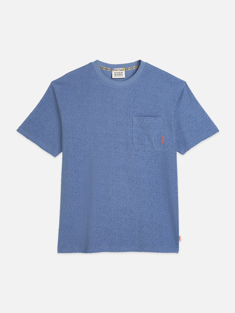 Jacquard Towelling Relaxed Fit T-Shirt - Infinity
