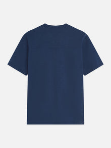 Slubyarn Chest Artwork Relaxed Fit T-Shirt - Pageant Blue