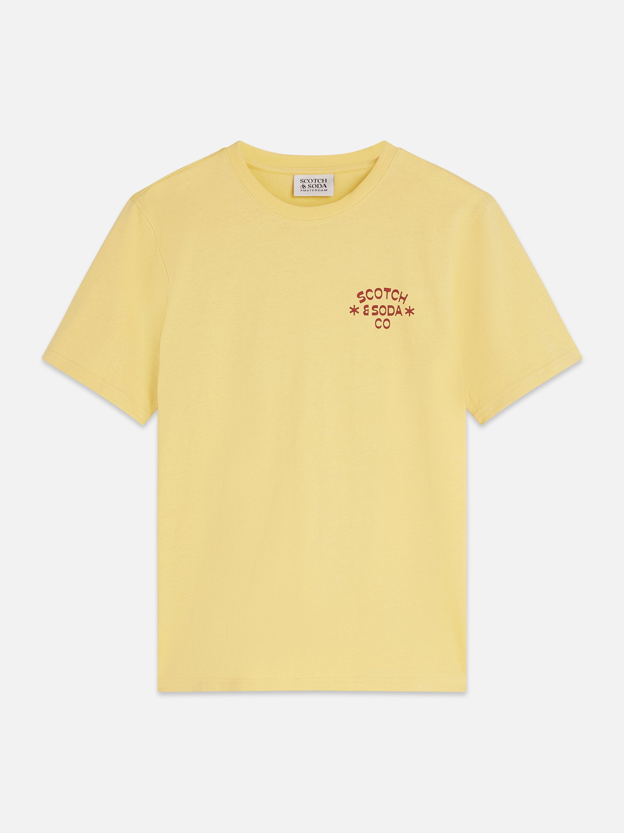 Left Chest Artwork Regular Fit T-Shirt - Raffia
