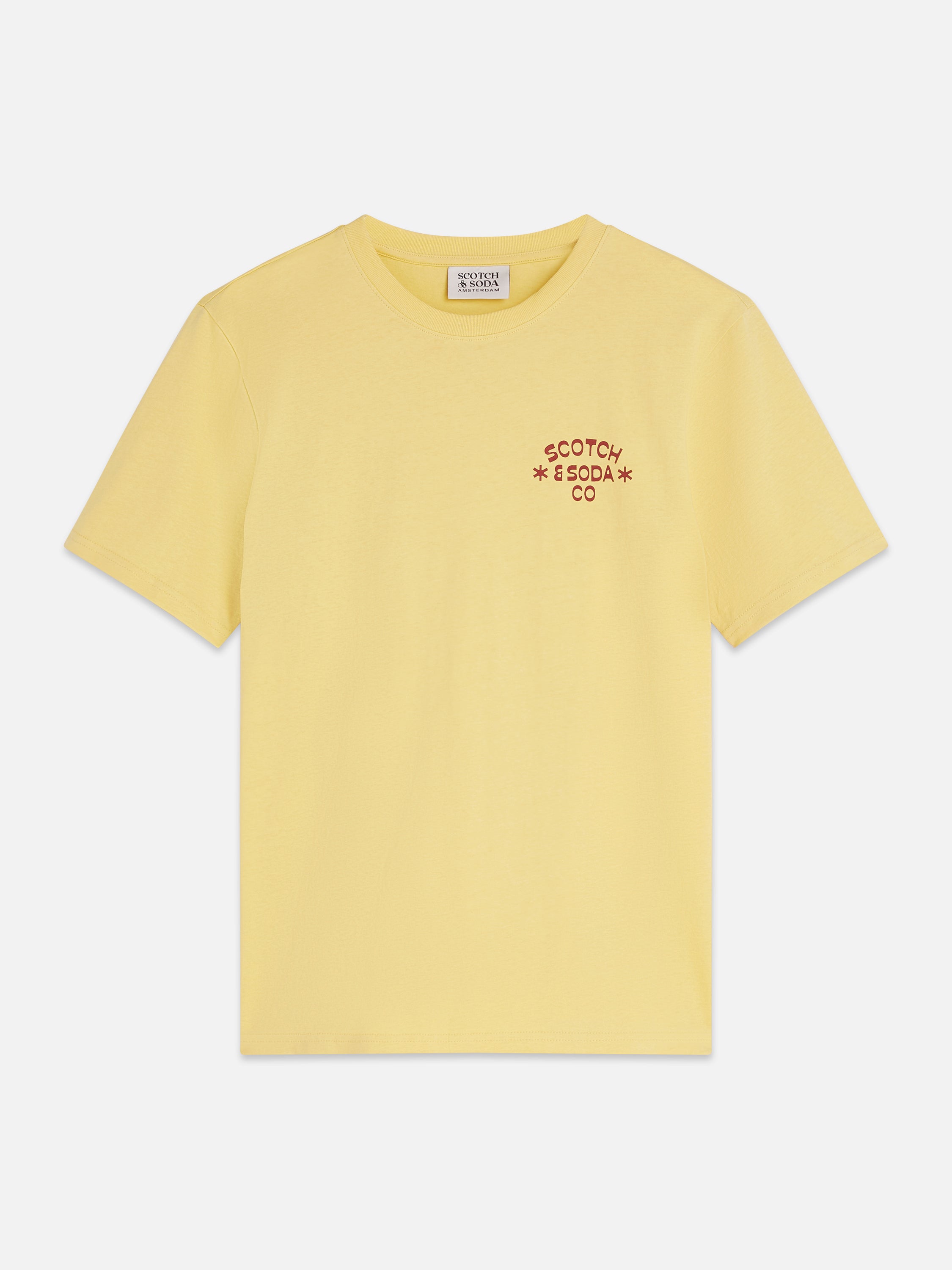 Left Chest Artwork Regular Fit T-Shirt - Raffia