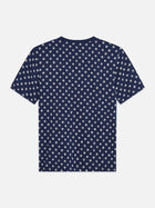 Microprinted Regular Fit T-Shirt - Foulard Dress Blues