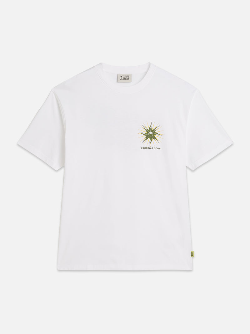 Front And Back Artwork Relaxed Fit T-Shirt - Bright White