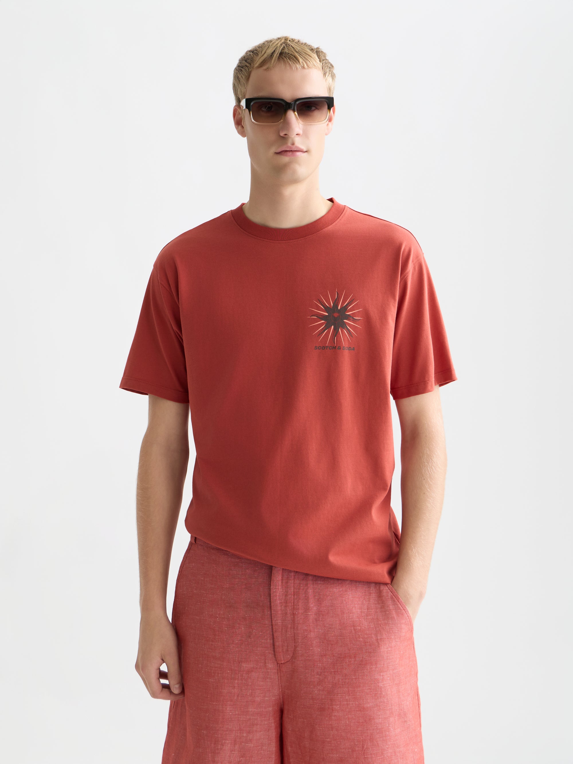T-shirt coupe décontractée avec motif recto verso - Bossa Nova