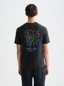 Front And Back Artwork Regular Fit T-Shirt - Meteorite