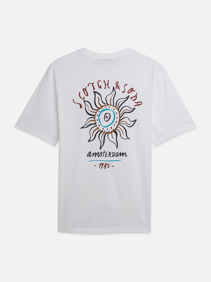 Front And Back Artwork Regular Fit T-Shirt - Bright White