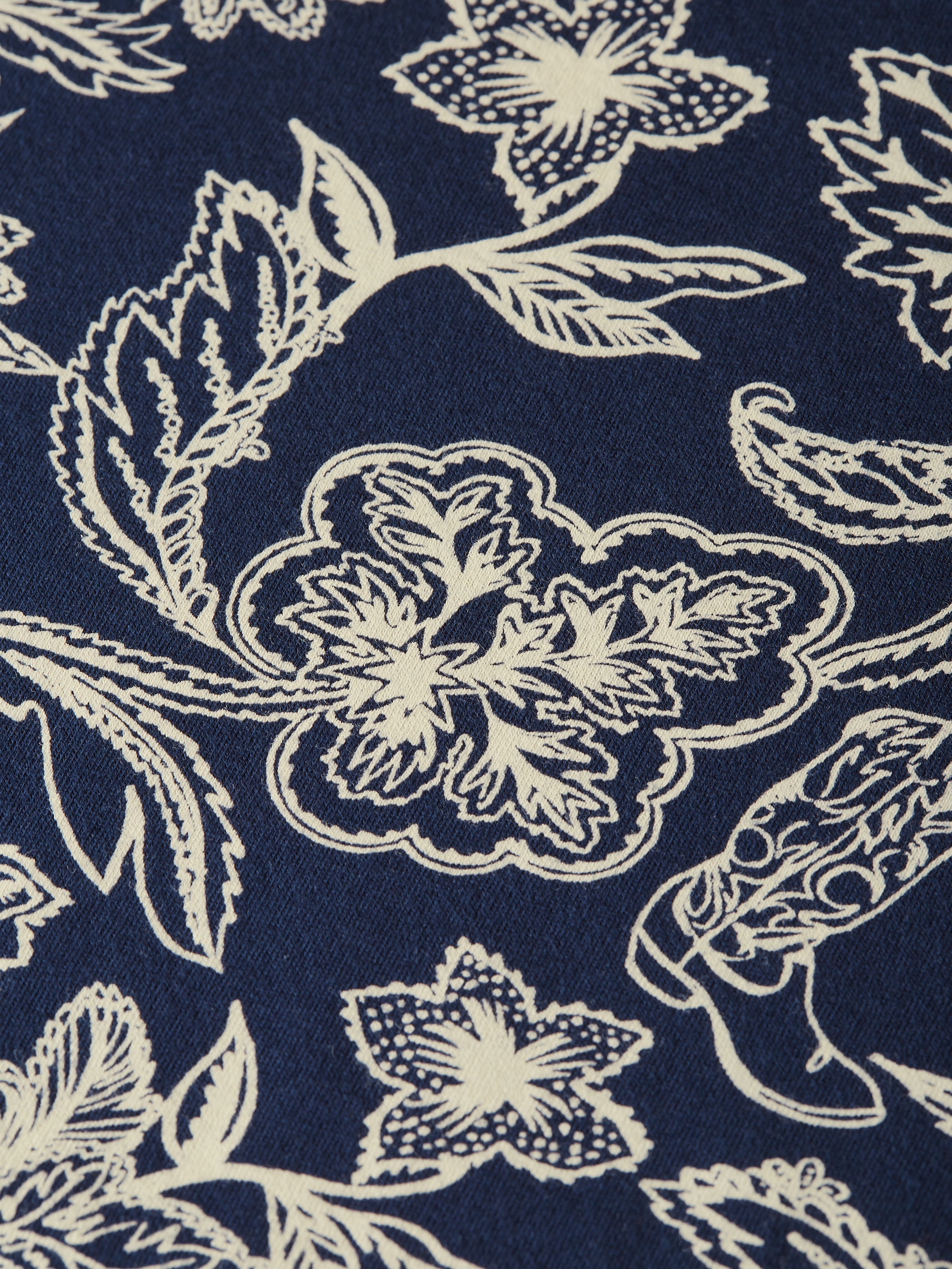 T-shirt imprimé coupe classique - Robe bandana porte-bonheur bleue
