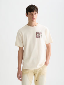 T-shirt coupe décontractée avec motif recto verso - Lait de poule