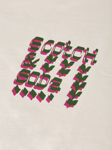 T-shirt coupe décontractée avec motif recto verso - Lait de poule
