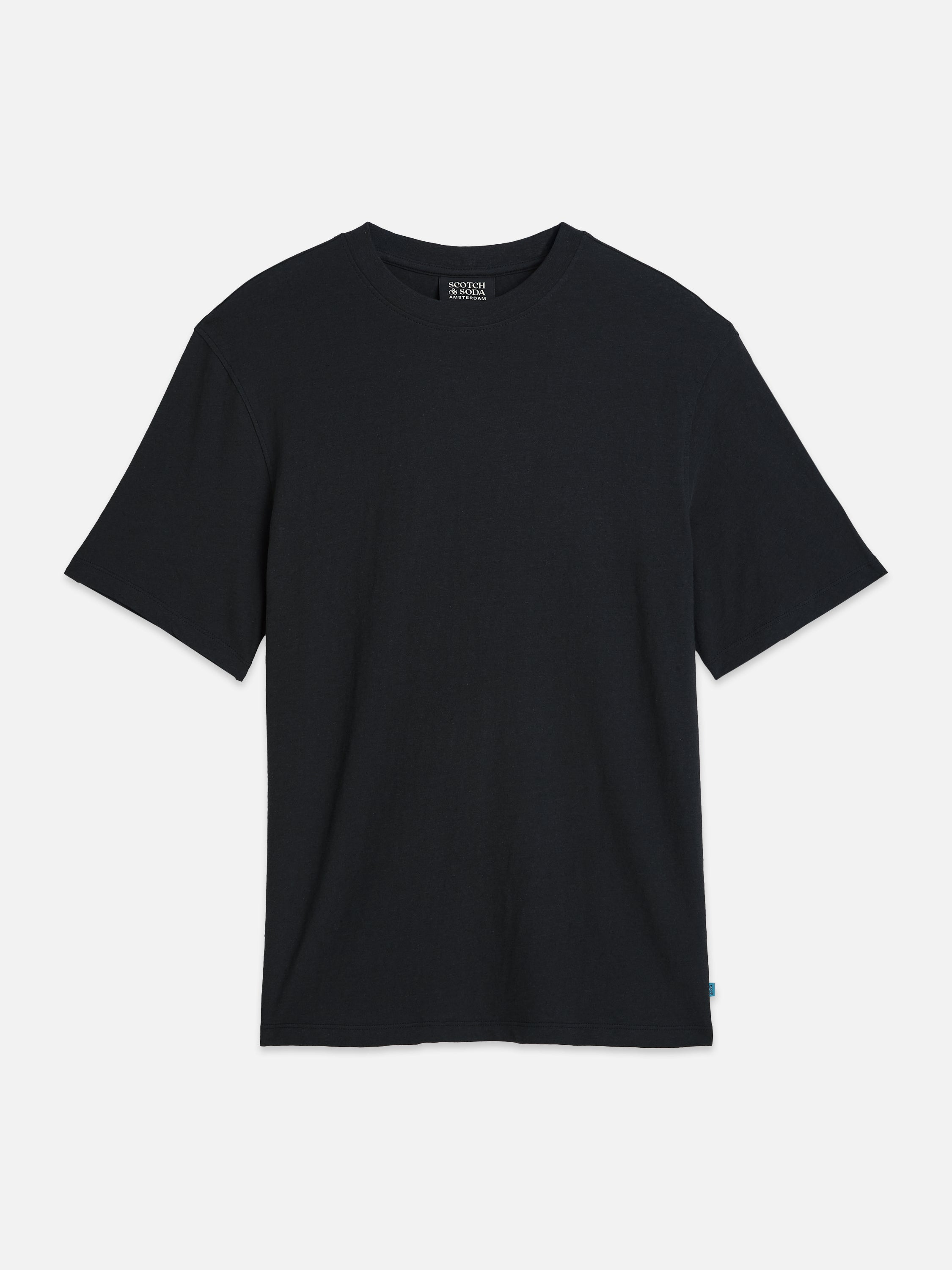 T-shirt 3 Crosses en coton et lin, coupe classique - Météorite
