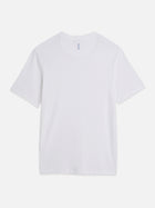3 Crosses Cotton Linen Regular Fit T-Shirt - Bright White
