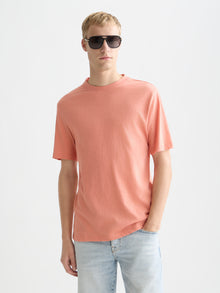 3 Crosses Cottonlinen Regular Fit T-Shirt - Canyon Clay