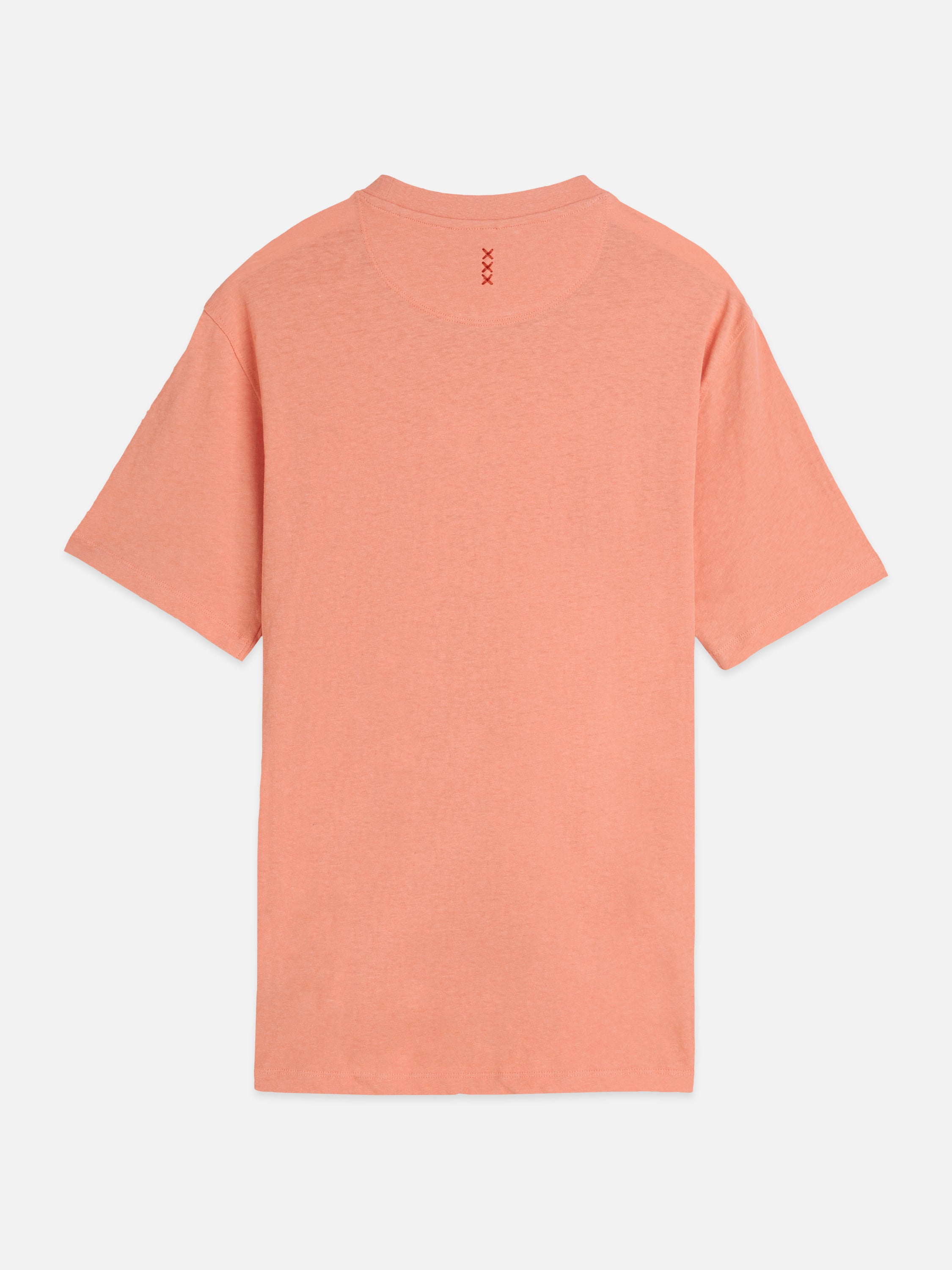 3 Crosses Cottonlinen Regular Fit T-Shirt - Canyon Clay