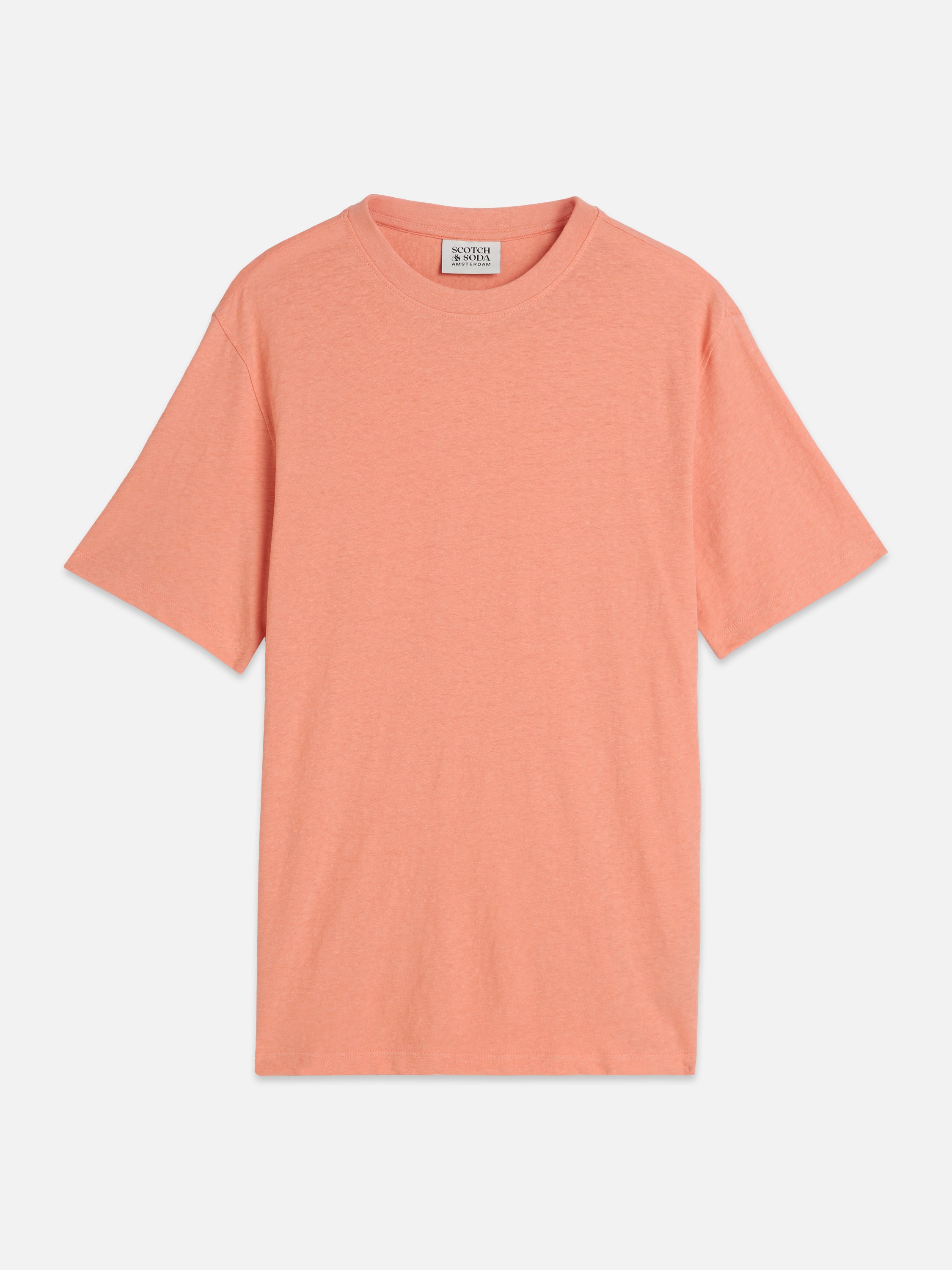 3 Crosses Cottonlinen Regular Fit T-Shirt - Canyon Clay