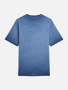 Embroidered Artwork Relaxed Fit Garmentdyed T-Shirt - Pageant Blue