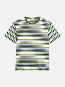 Relaxed Fit Yarndyed T-Shirt - Garden Green Stripe