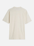 Structured Jacquard Relaxed Fit T-Shirt - Eggnog