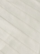 Structured Jacquard Relaxed Fit T-Shirt - Eggnog