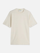 Structured Jacquard Relaxed Fit T-Shirt - Eggnog