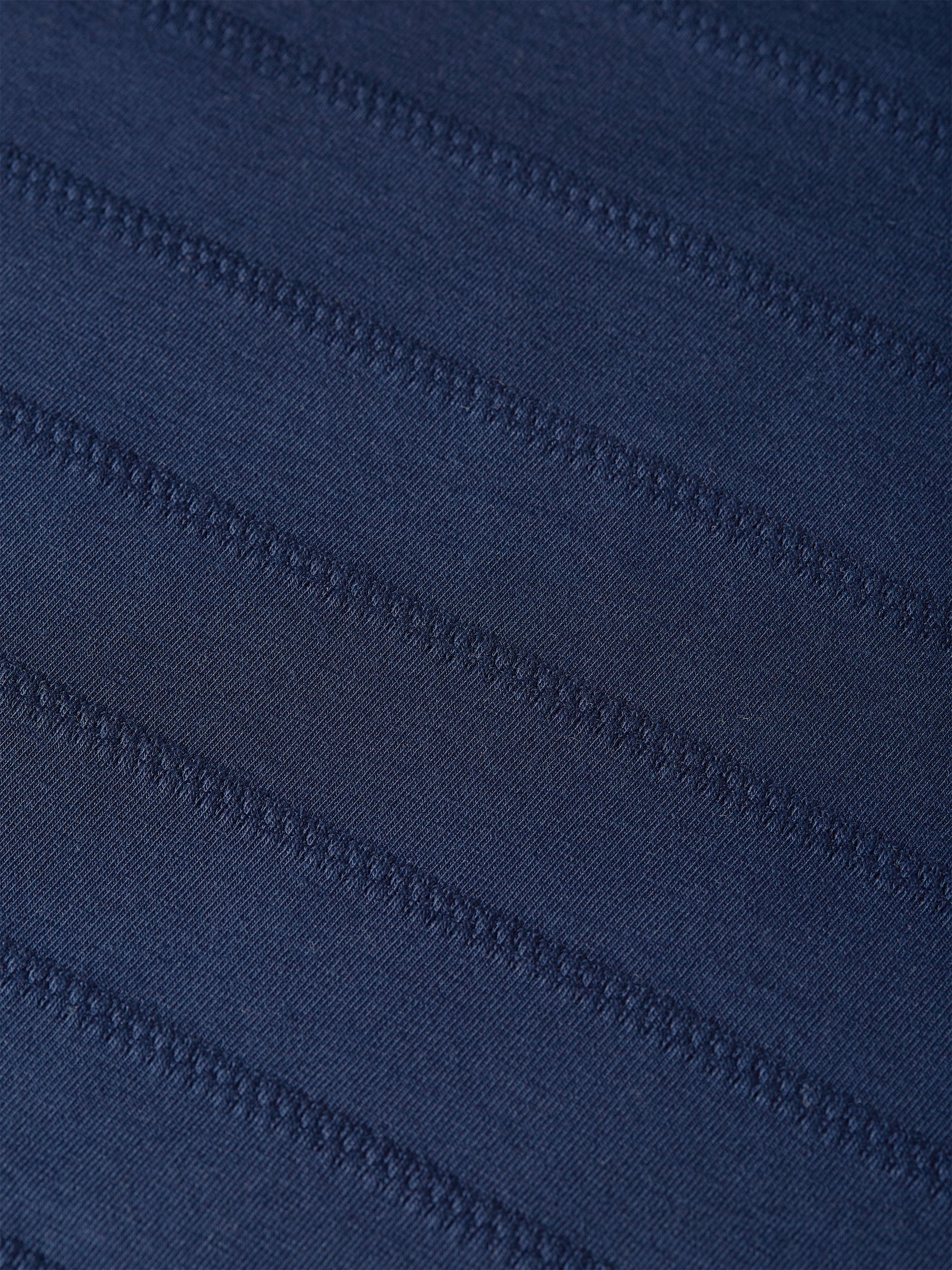 Structured Jacquard Relaxed Fit T-Shirt - Pageant Blue