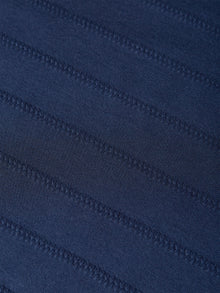 Structured Jacquard Relaxed Fit T-Shirt - Pageant Blue