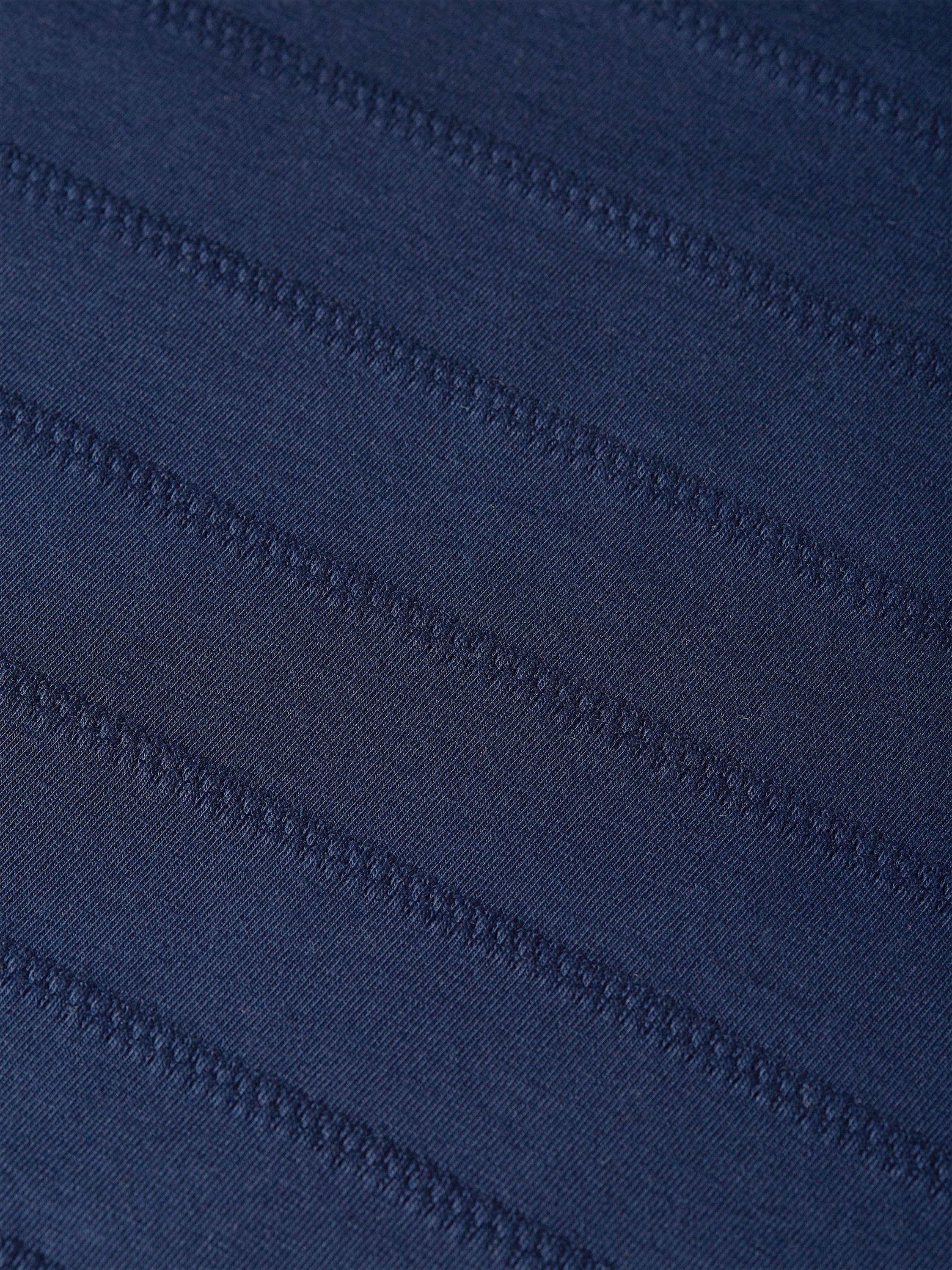 Structured Jacquard Relaxed Fit T-Shirt - Pageant Blue