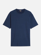 Structured Jacquard Relaxed Fit T-Shirt - Pageant Blue