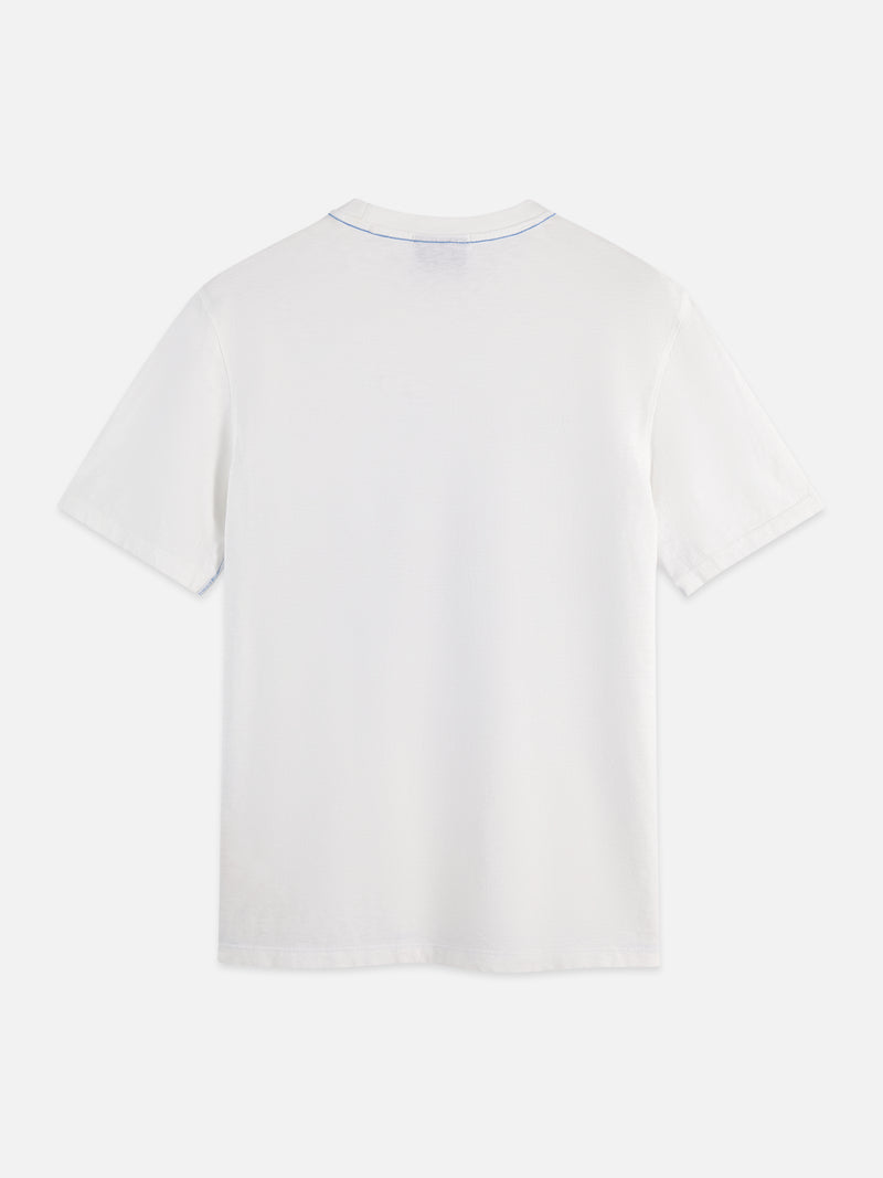 Washed Graphic Regularfit T-Shirt - Off White