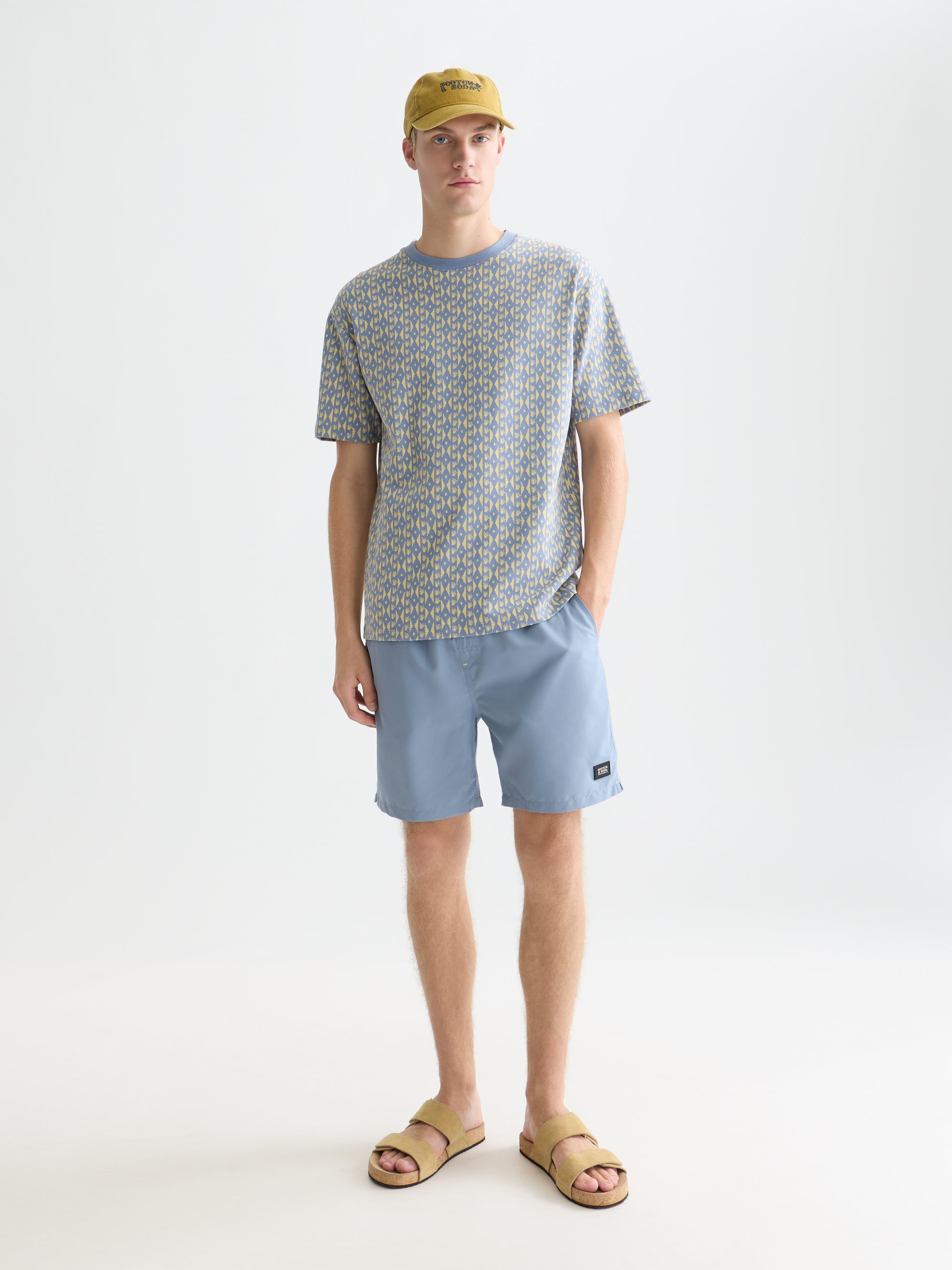 T-shirt Jacquard coupe décontractée - Rayures Cactus Infinity