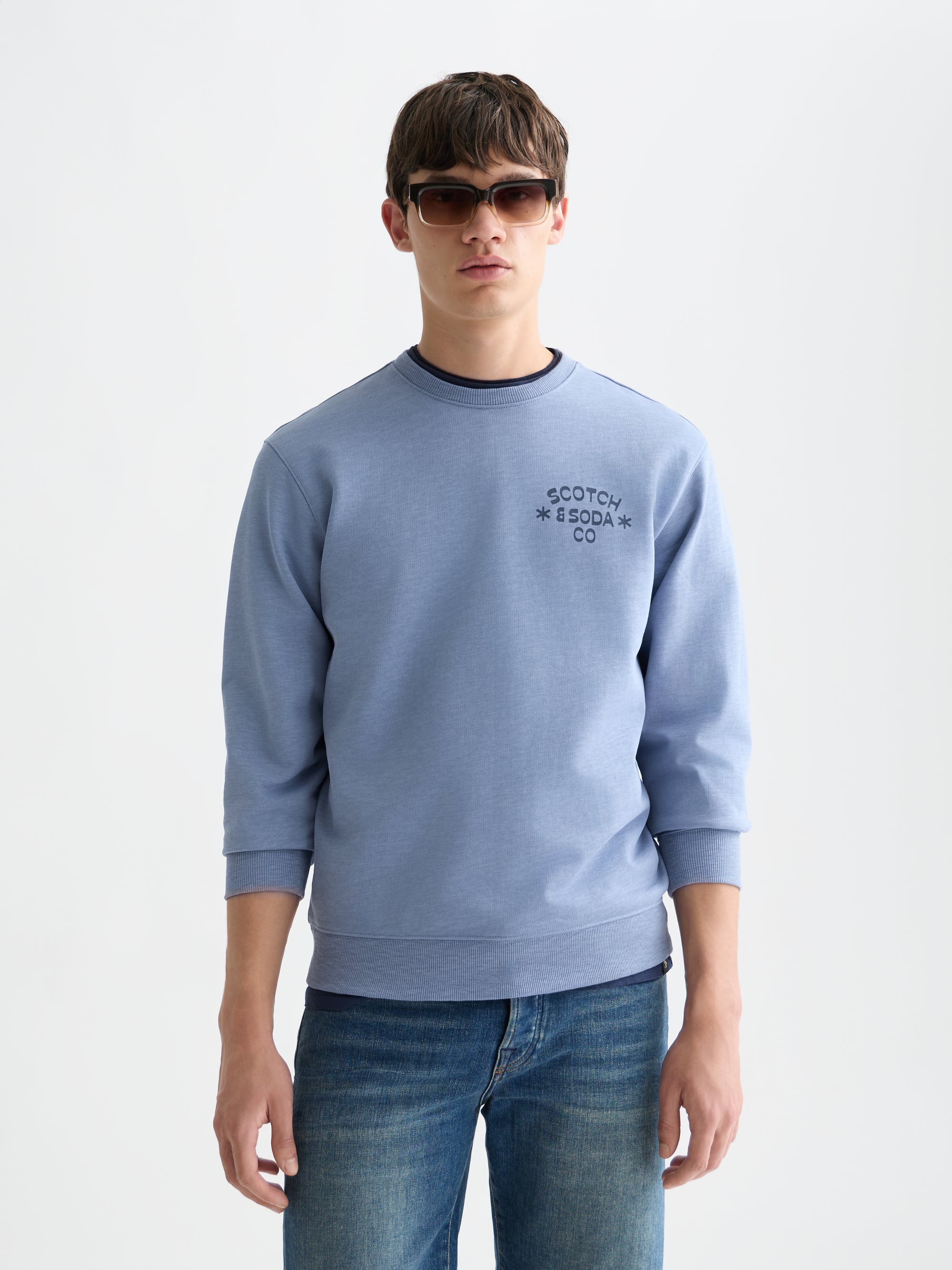 Left Chest Logo Regular Fit Sweatshirt - Infinity