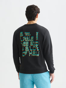 Front And Back Artwork Regular Fit Sweatshirt - Meteorite