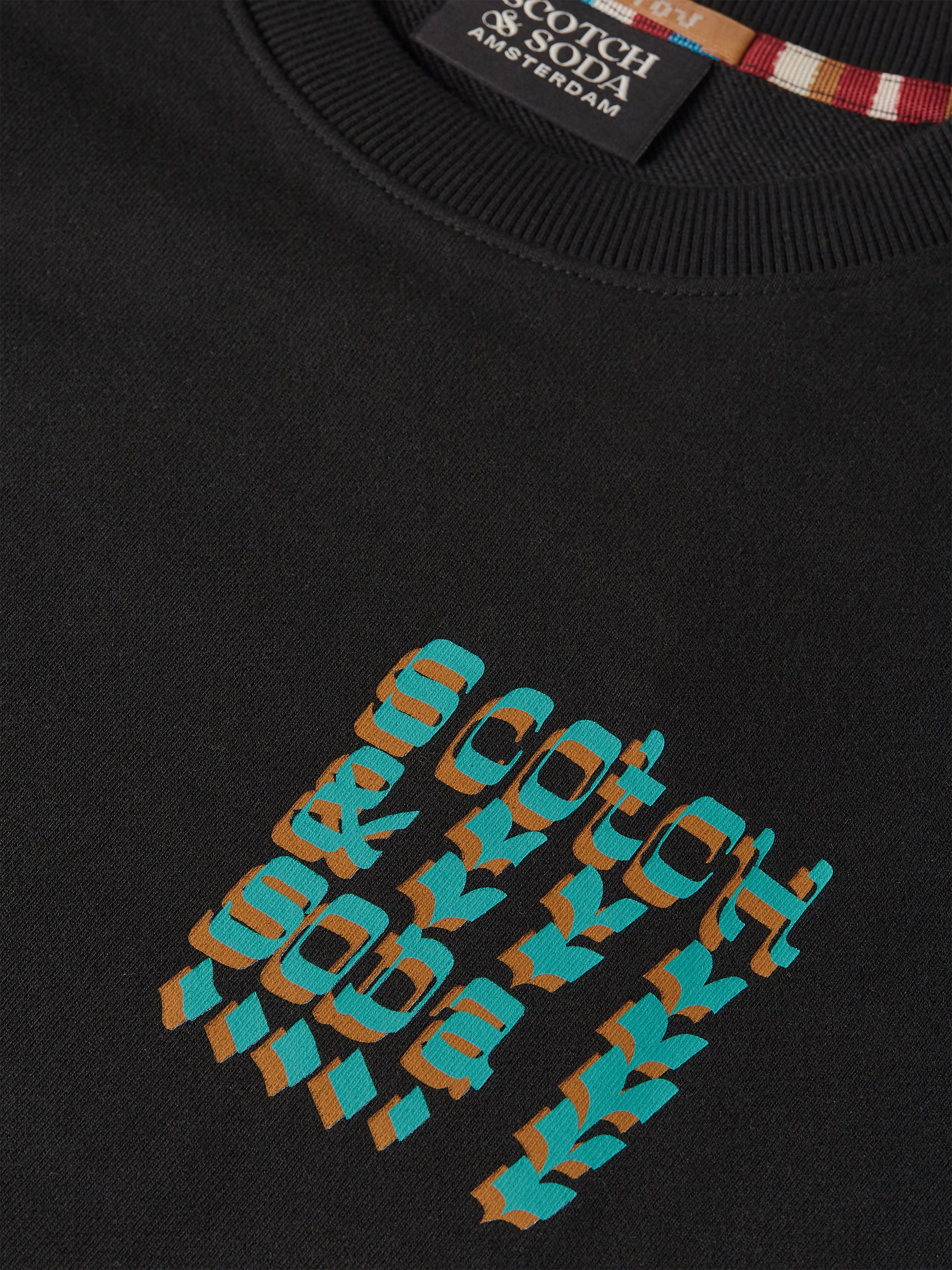 Front And Back Artwork Regular Fit Sweatshirt - Meteorite