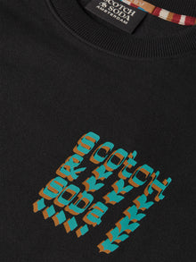 Front And Back Artwork Regular Fit Sweatshirt - Meteorite