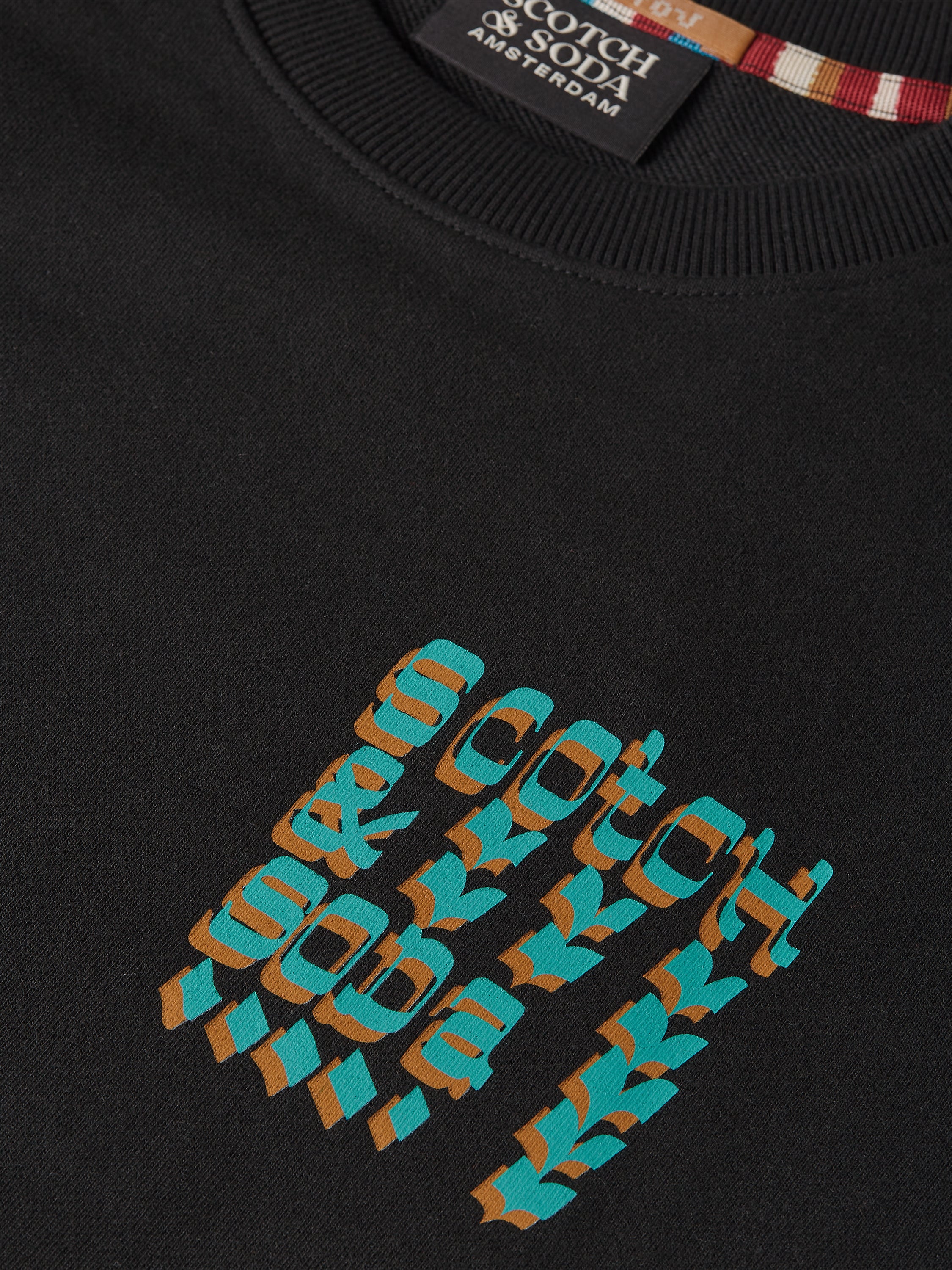 Front And Back Artwork Regular Fit Sweatshirt - Meteorite