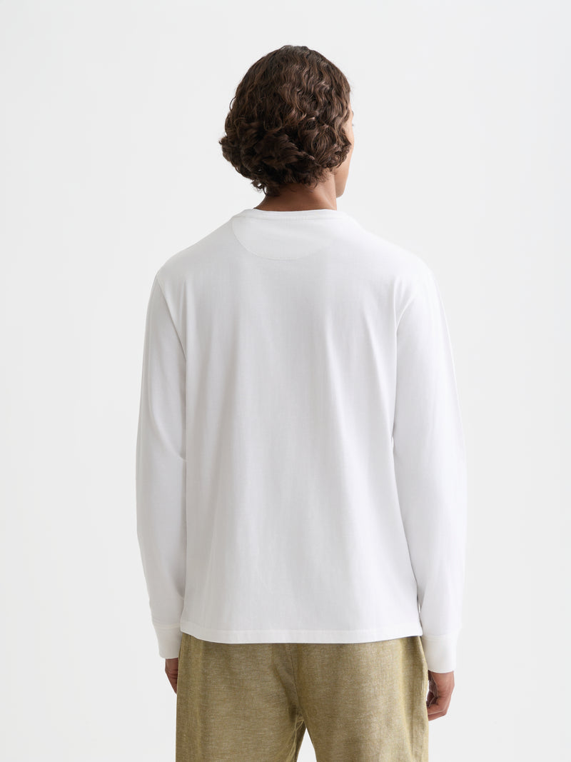 Chest Logo Regularfit  Longsleeved T-Shirt - Bright White