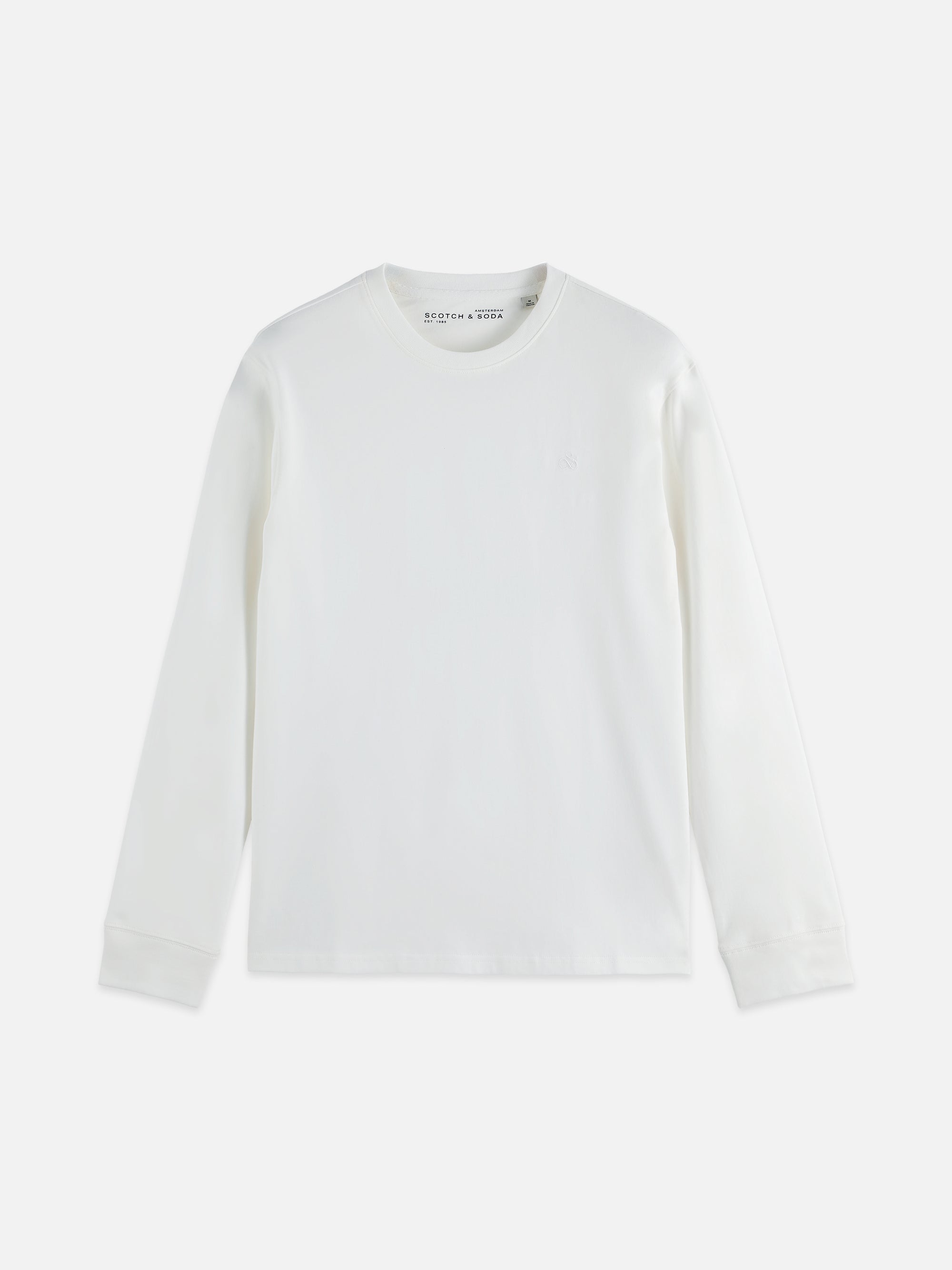 Chest Logo Regularfit  Longsleeved T-Shirt - Bright White