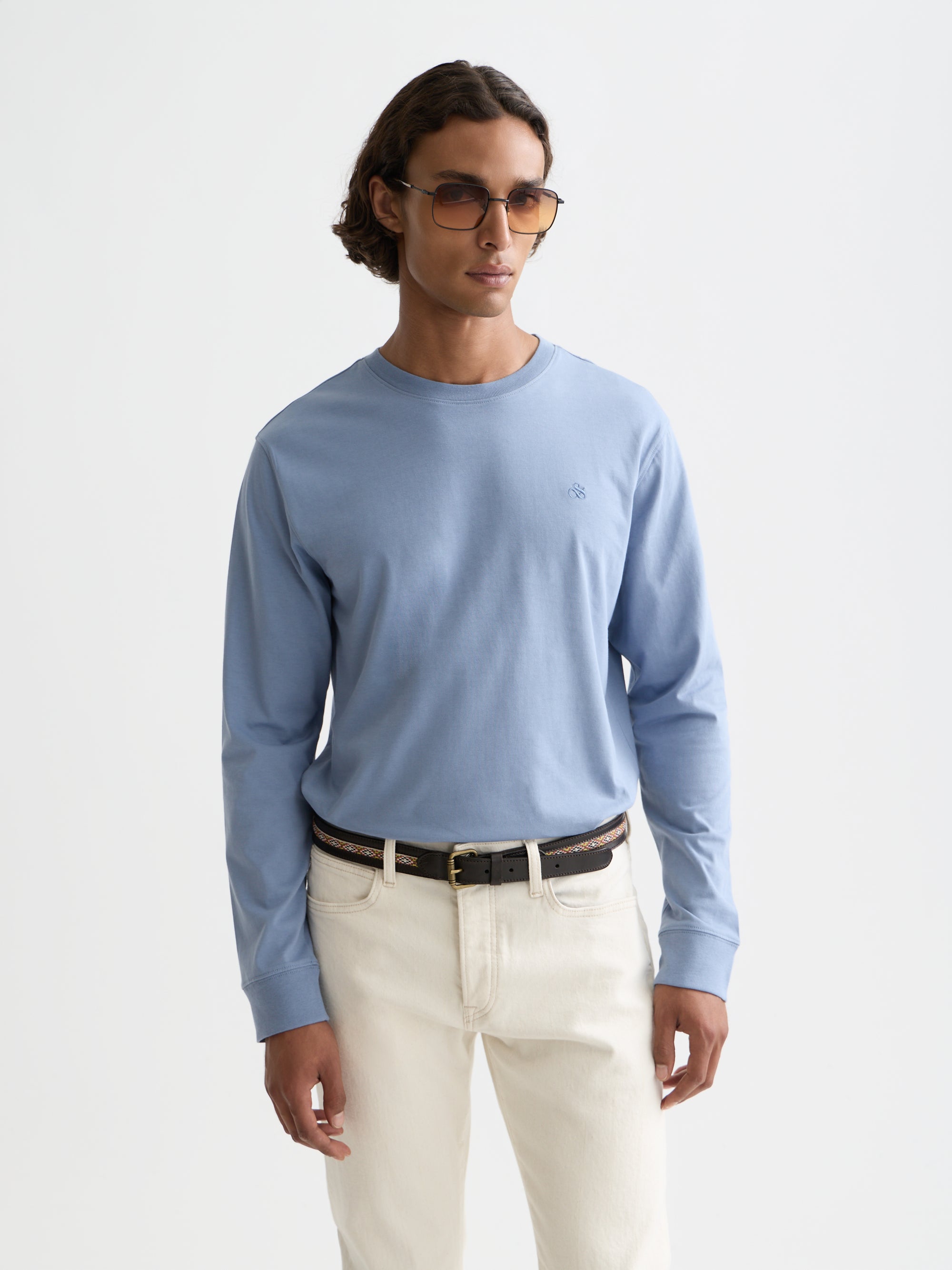 Chest Logo Regularfit  Longsleeved T-Shirt - Infinity