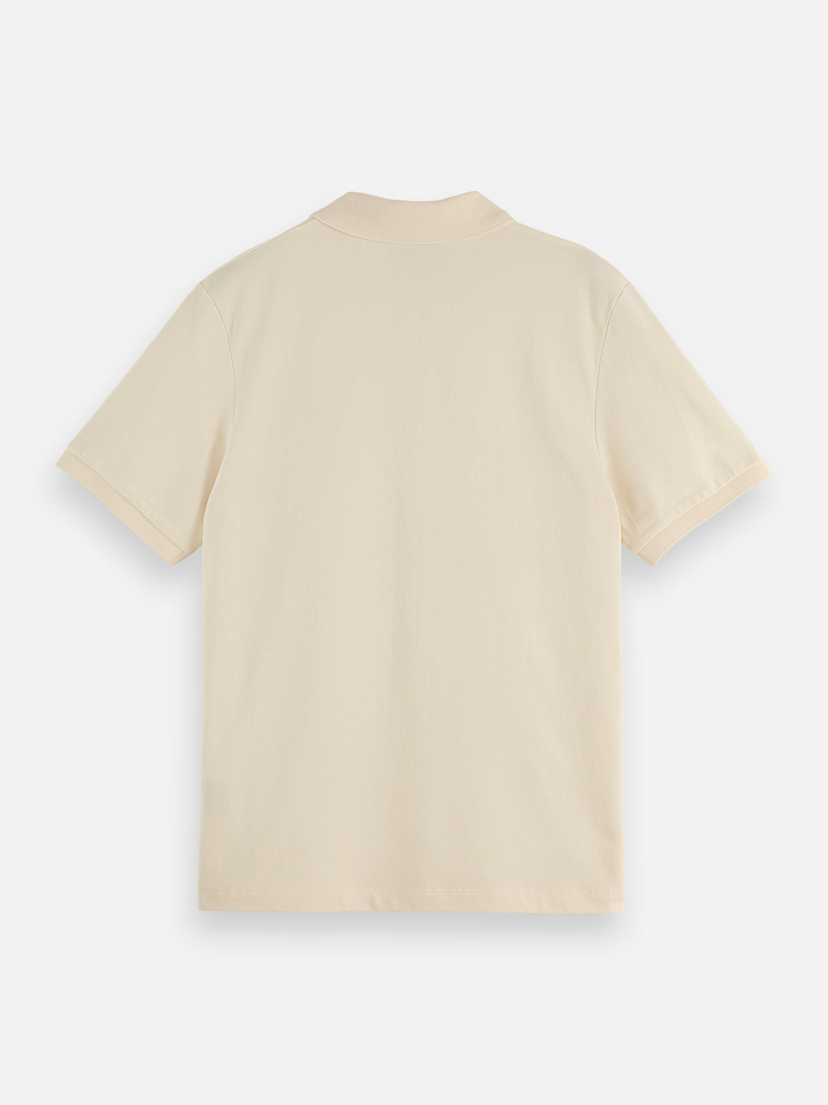 Polo piqué avec logo poitrine - Couleur lait de poule-5