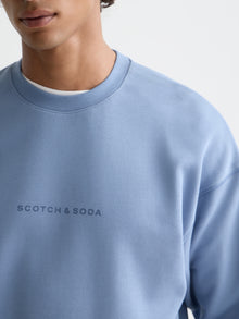 Seasonal Core Front Chest Logo Relaxed Fit Sweatshirt - Infinity