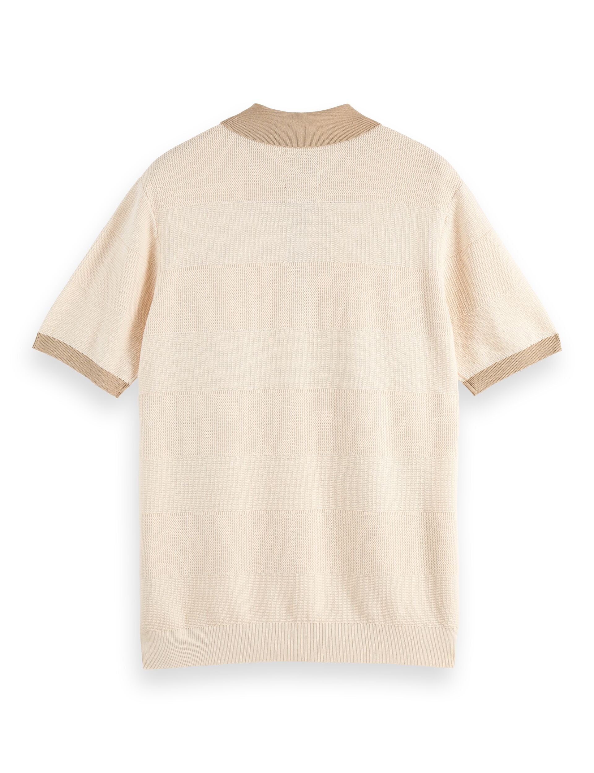 Regular Fit Knitted Polo - Eggnog
