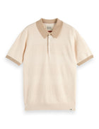 Regular Fit Knitted Polo - Eggnog
