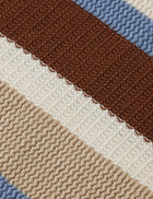 Regular Fit Knitted Striped Polo - Plaza Taupe Stripe