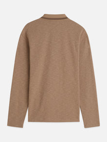 Structured Relaxed Fit Longsleeved Polo - Amphora