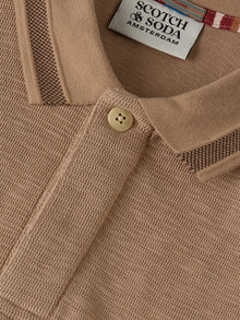 Structured Relaxed Fit Longsleeved Polo - Amphora